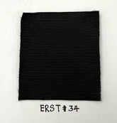 Black Reppe Solid Silk Tie ERST-24